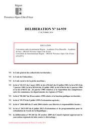 Convention cadre de partenariat entre les académles d'Aix-Marseille et de Nice,la Direction régionale de l'alimentation, de l'agriculture et de la forêt de Provence-Alpes-Côte d'Azur,et la Région Provence-Alpes-Côte d'Azur. | CONSEIL REGIONAL PROVENCE-ALPES-COTE D'AZUR