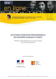 Les études d'insertion professionnelle des diplômés jeunesse et sports : réflexion méthodologique sur les travaux existants et les pistes d'amélioration. | DUMORTIER (Anne-Sophie)